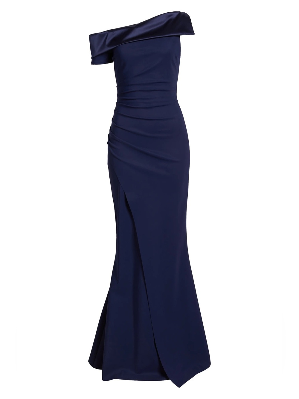 Chiara Boni Koppany Ruched Off the Shoulder Mermaid Gown La Petite Robe Size 14